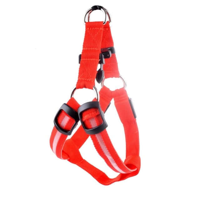 Night Glow Dog Harness With Nylon - Urban Pet Dept.